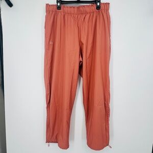 Under Armour Rush Technology Wide Leg Parachute Track Pants XL Leg Zip Infrared